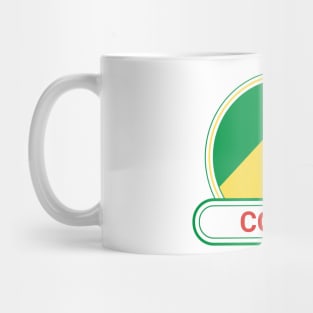 Congo Country Badge - Congo Flag Mug